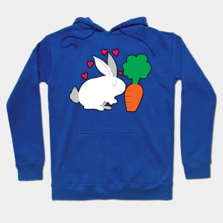 Cute Bunny and a Carrot Hoodie